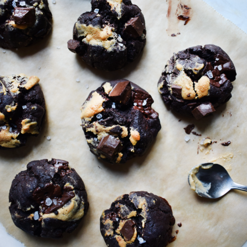 Almond butter dark chocolate cookies Let's Eat Smart