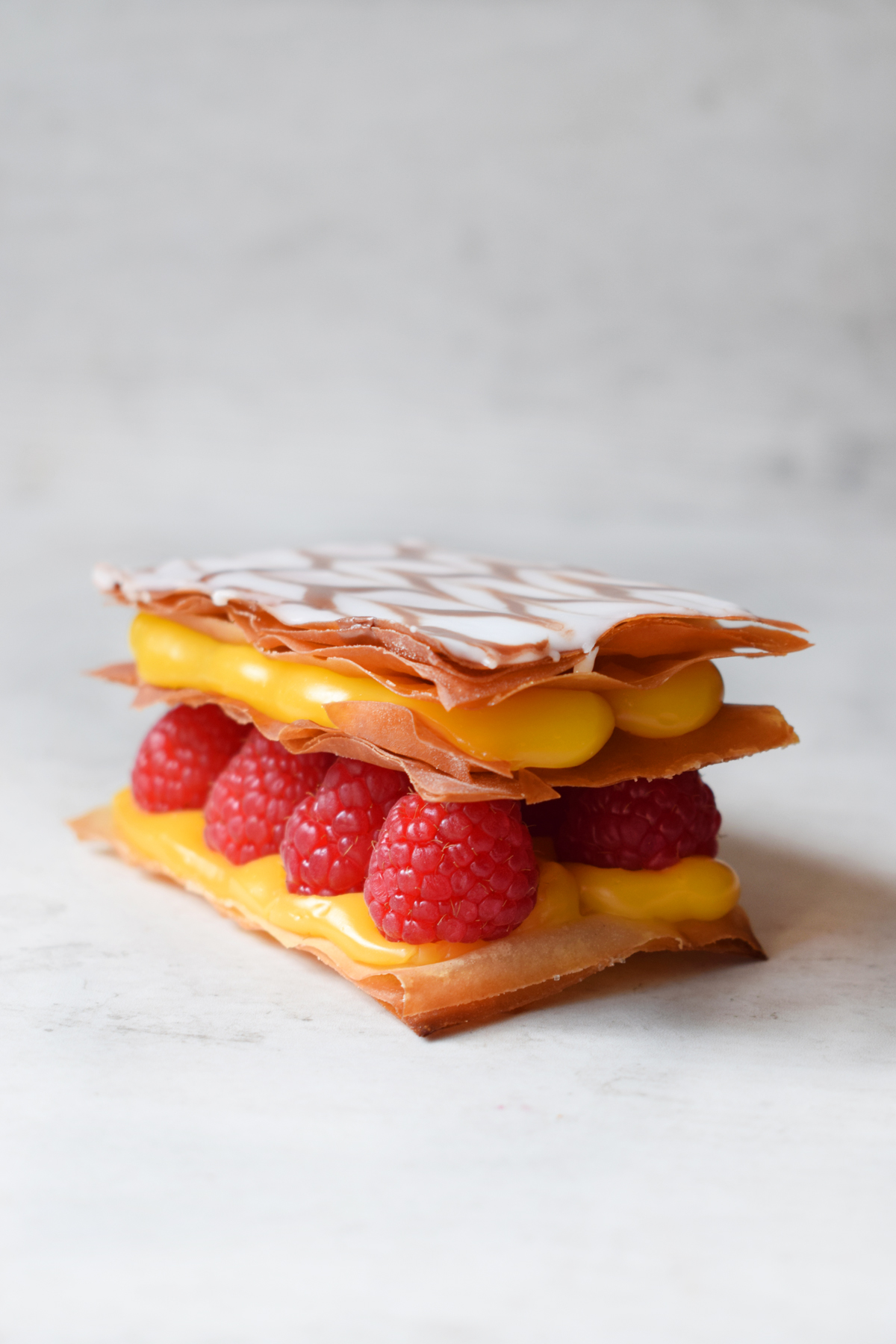 Lemon Mille Feuille with Phyllo Dough - Baran Bakery