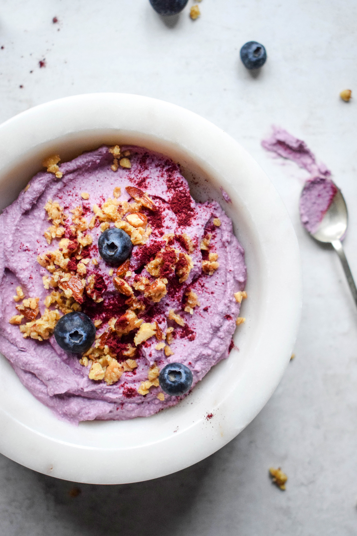Homemade Vegan Berry Yoghurt with Buttery Almond Crumble Let's Eat Smart